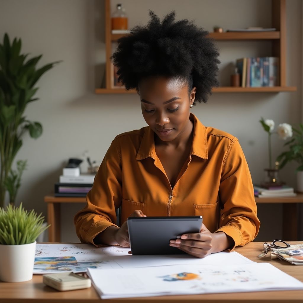 Chioma Nwosu, who launched her own design studio after completing the Brand Identity course