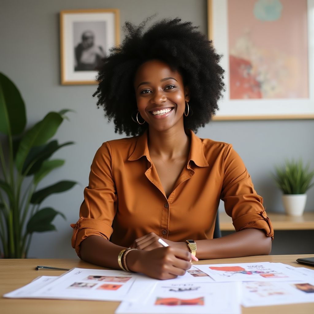 Ngozi Ekezie, Brand Identity course graduate and studio founder